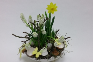 Příklad velikonoční dekorace od osobní florirstky