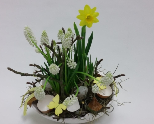 Příklad velikonoční dekorace od osobní florirstky